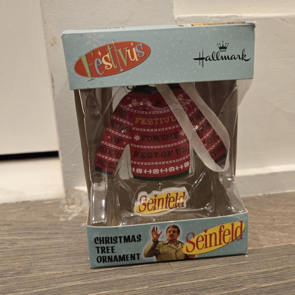 Hallmark 2019 Seinfeld It's Festivus for the Rest of Us  Christmas Ornament - Picture 2 of 4